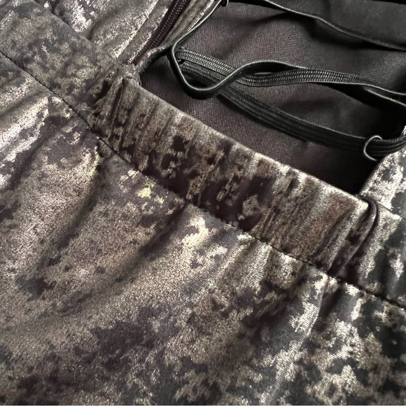 Tenth House Dance Metallic Foiled Ruffle Leotard Performance Stage Costume Black - Picture 6 of 13